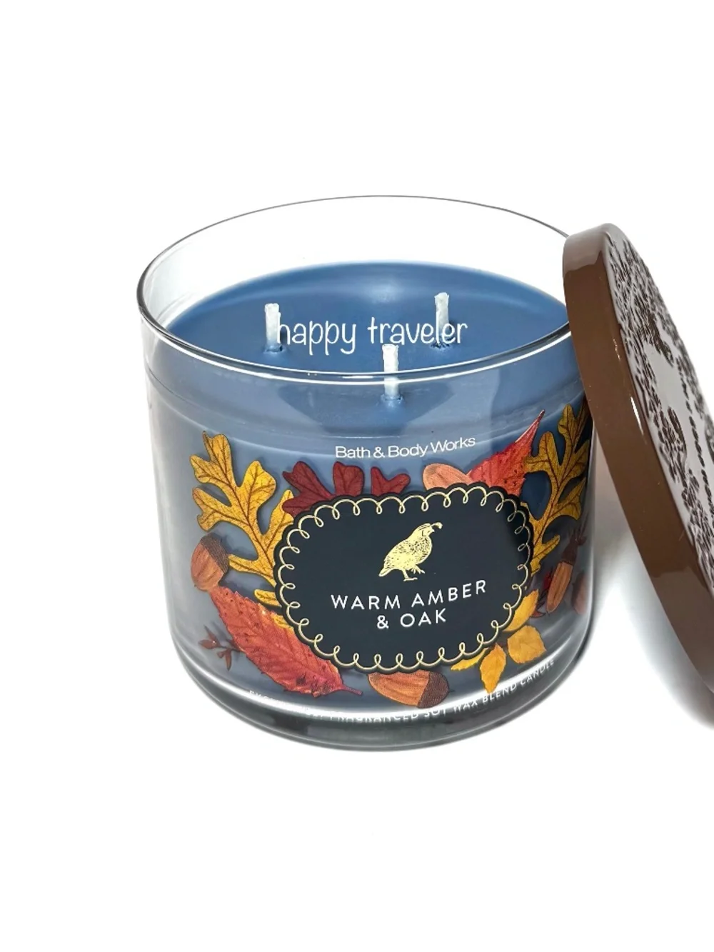 WARM AMBER & OAK 3-Wick Candle